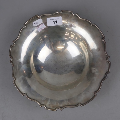 11 - Hallmarked silver pedestal bowl - Approx weight 455g