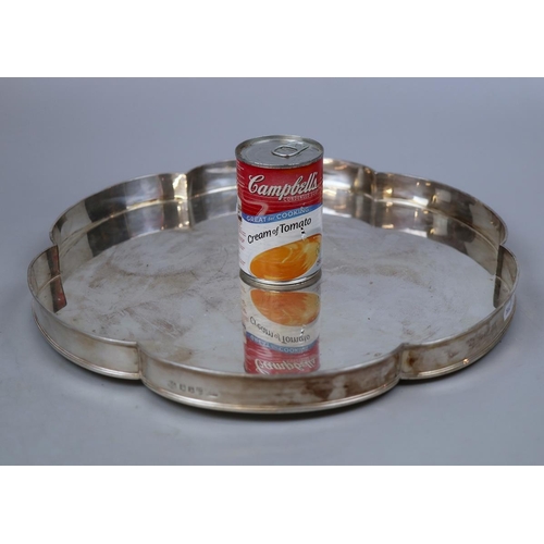 13 - Hallmarked silver tray - Approx gross weight 1.6kg