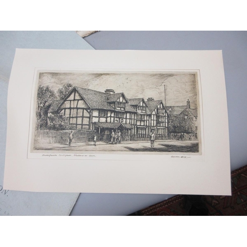 239 - Prints & etchings of Stratford-upon-Avon