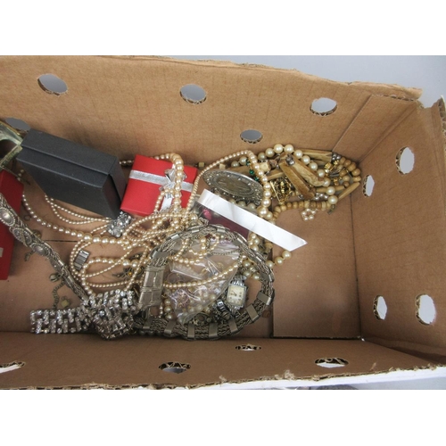 241 - Box of costume jewellery