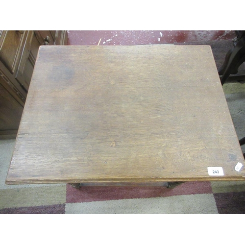 243 - Barley twist oak occasional table