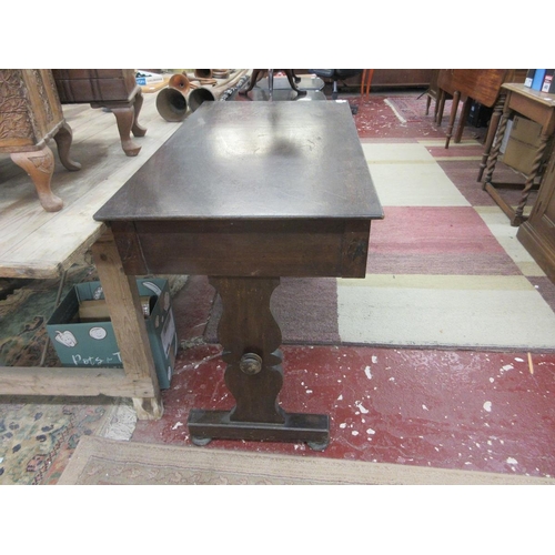 268 - Mahogany serving table with 3 drawers