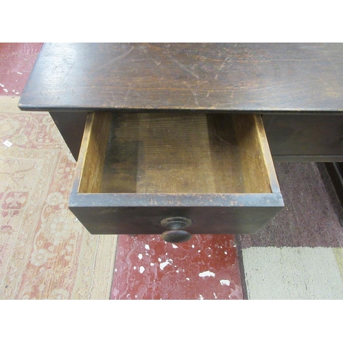 268 - Mahogany serving table with 3 drawers