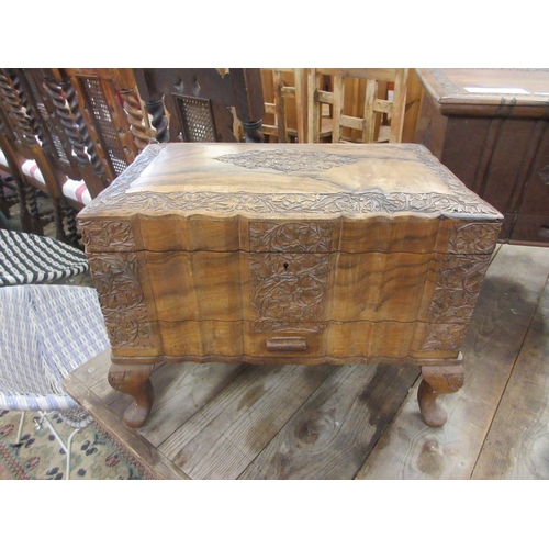 270 - 2 carved sewing chests