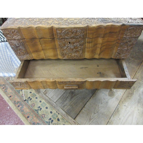 270 - 2 carved sewing chests