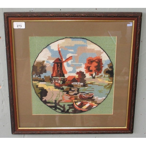 273 - 2 framed tapestries