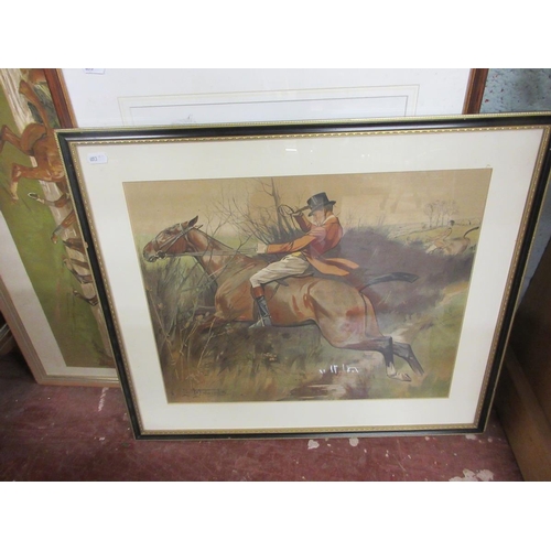 287 - Collection of hunting themed prints