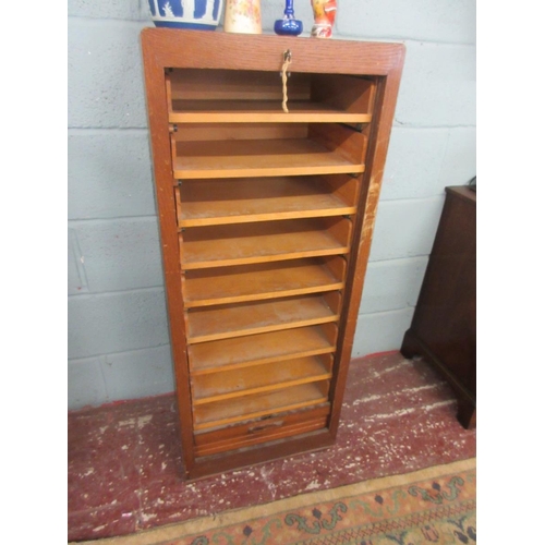 295 - Tambour front cabinet