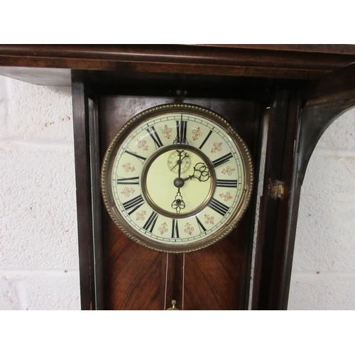 340 - Victorian single weight Vienna wall clock