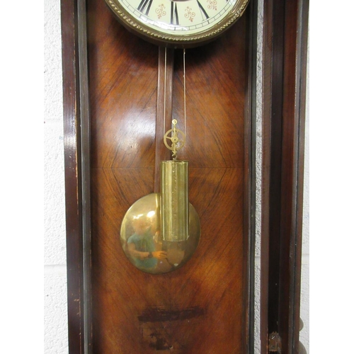 340 - Victorian single weight Vienna wall clock