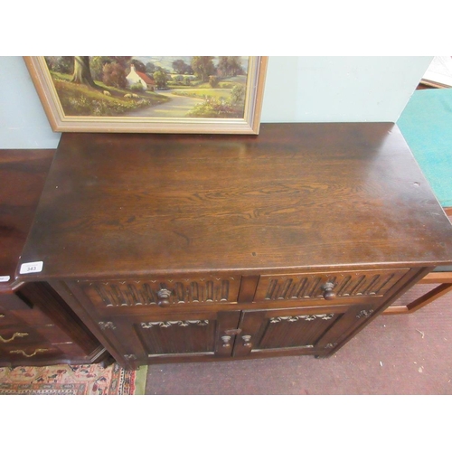 343 - Old charm oak cupboard