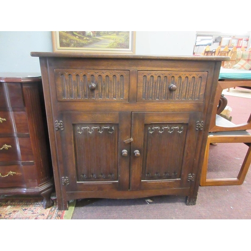 343 - Old charm oak cupboard