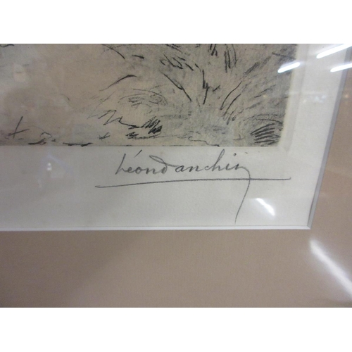 351 - Signed hunting print - Leon Danchin