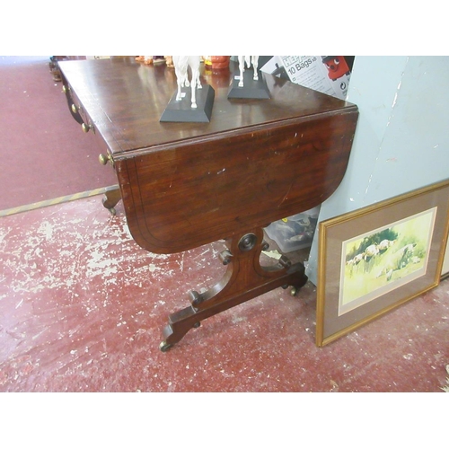 357 - Mahogany sofa table