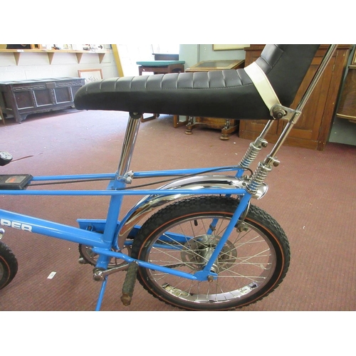 359 - Mk1 Raleigh Chopper in Horizon blue original 1970 in very good condition - Rear hub has been replace... 