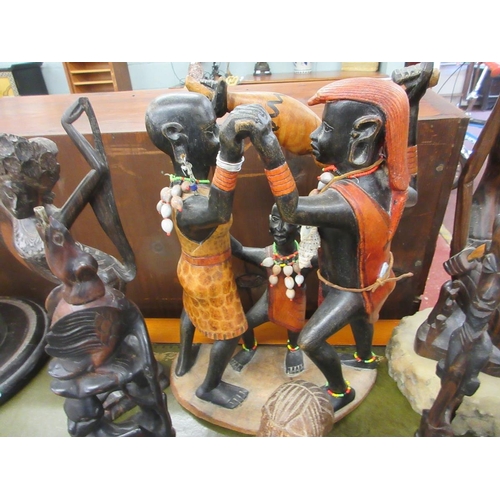 378 - Collection of African carvings