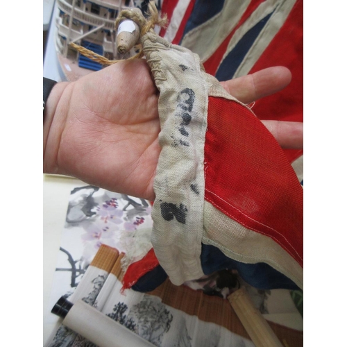 399 - Antique Union Jack flag - Approx 210cm x 110cm