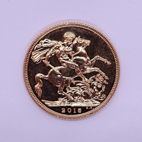 77 - Full gold sovereign dated 2015