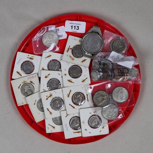 113 - Collection of coins to include silver examples