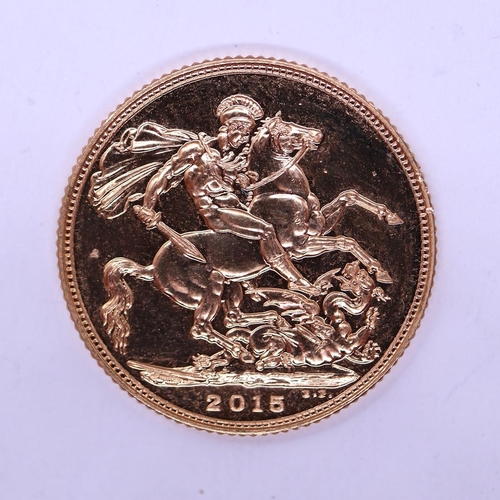 118 - Full gold sovereign dated 2015