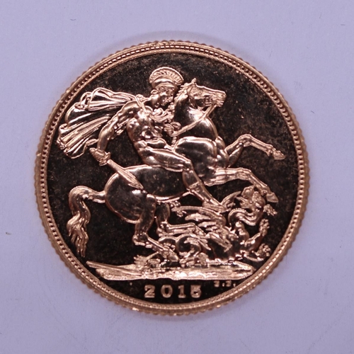 119 - Full gold sovereign dated 2015