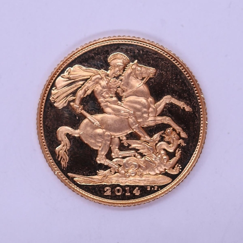 120 - Full gold sovereign dated 2014