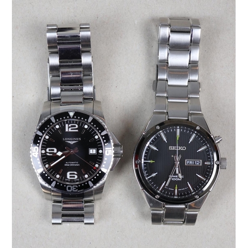 122 - 2 gents wrist watches - Longines & Seiko