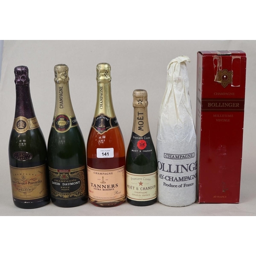 141 - Collection of Champagnes to include Bollinger