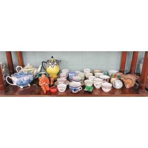 210 - Collection of Porcelain Inc. Johnson, Crown Staffs, Bursleyware (Art Deco) Teapots and other.