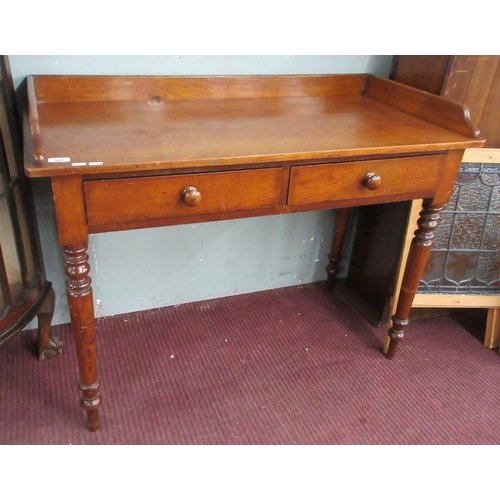 348 - Mahogany hall table