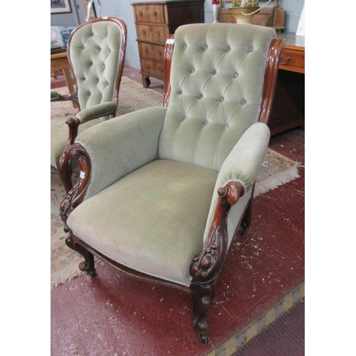 357 - Victorian gentleman's armchair