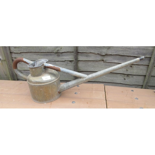 473 - Galvanised vintage watering can 