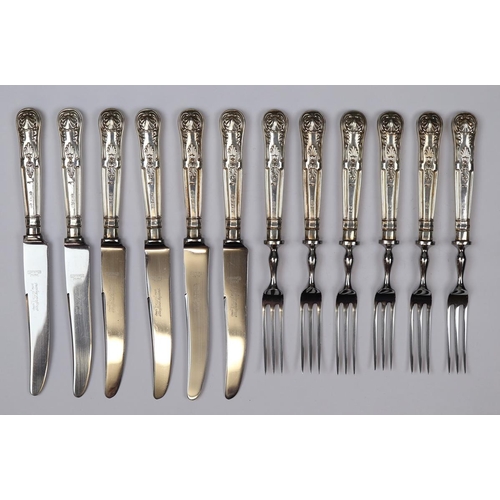 5 - Hallmarked silver handled knife and fork set