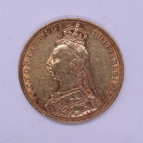 121 - Full gold sovereign dated 1891