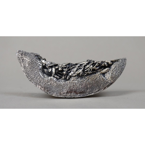 13 - Hallmarked silver melon slice (filled)