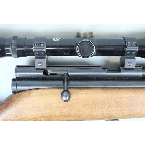 146 - .177 gas powered air rifle with telecopic sight