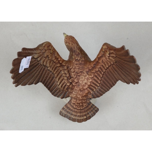 165 - Large Beswick 2062 Matt golden eagle figure - Height 26cm