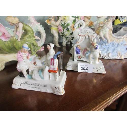 204 - Collection of ceramic figures etc.