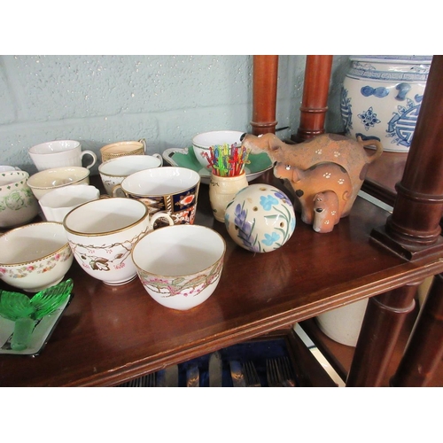 210 - Collection of Porcelain Inc. Johnson, Crown Staffs, Bursleyware (Art Deco) Teapots and other.