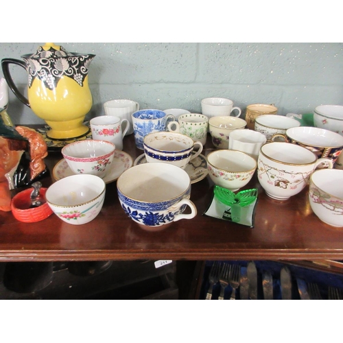 210 - Collection of Porcelain Inc. Johnson, Crown Staffs, Bursleyware (Art Deco) Teapots and other.