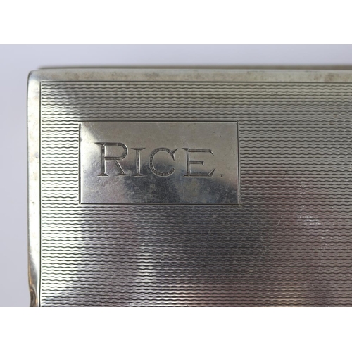 22 - Hallmarked silver cigarette box