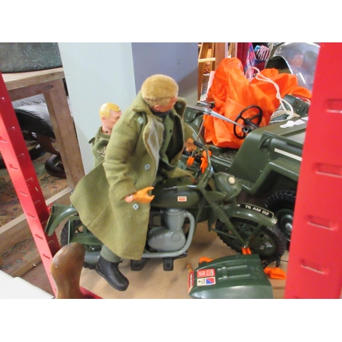 267 - Good collection of 1970s Action Man vehicles and accessories along with 3 Action Men figures