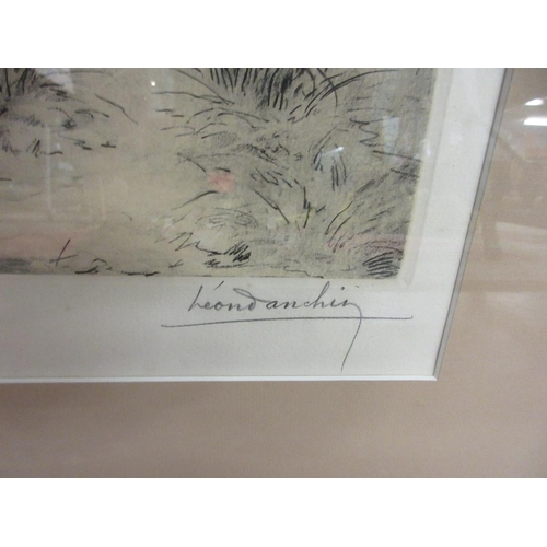 288 - Signed hunting print - Leon Danchin