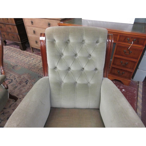 357 - Victorian gentleman's armchair