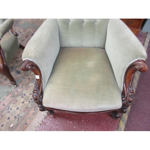 357 - Victorian gentleman's armchair