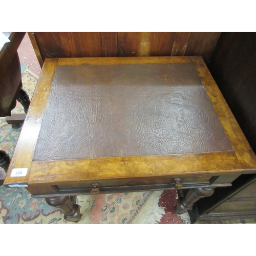 359 - Early Victorian writing table - W: 68cm D: 55cm H: 70cm