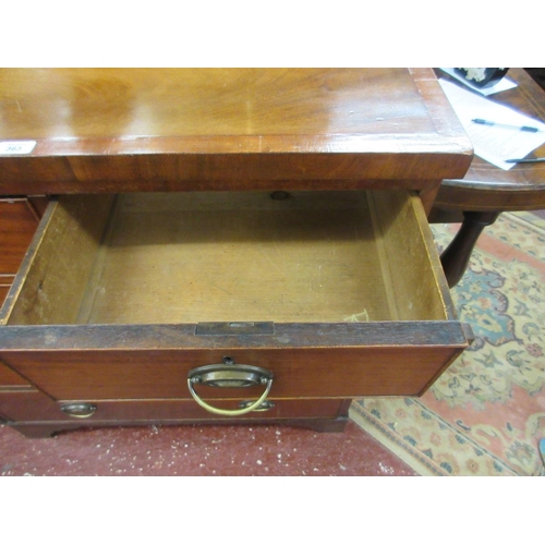 363 - Victorian mahogany chest of 2 over 3 drawers - W: 97cm D: 46cm H: 100cm