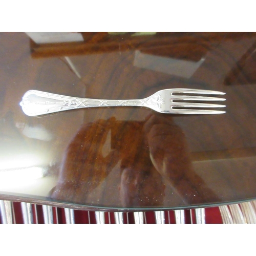 438 - Walnut canteen of cutlery on cabriole legs by Elkington - W: 70cm D: 49cm H: 78cm