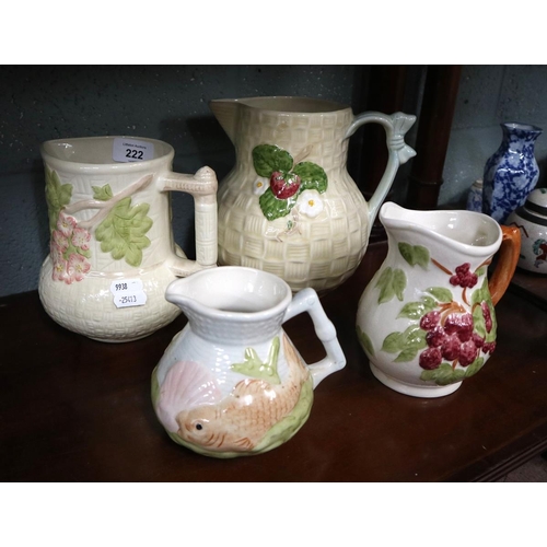 222 - Shorter Jug collection - 4 pieces