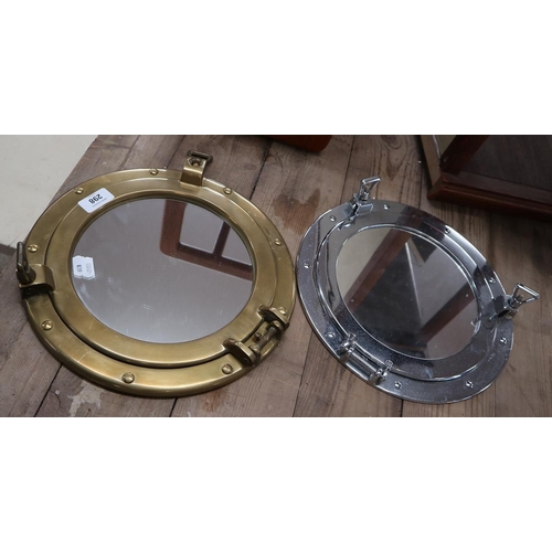 298 - 2 porthole mirrors